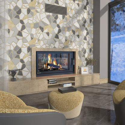 Üç Tarafı Camlı Tünel Asansörlü Şömine Haznesi | Dodok Home